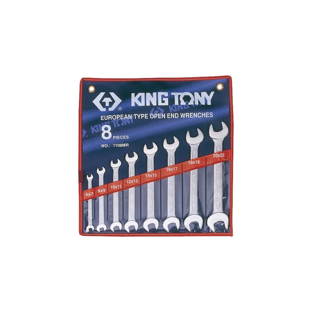 King tony 6 предметов. Набор ключей King Tony 1108mr. Набор торцевых ключей с шарниром, 8-19 мм, 6 предметов King Tony 1a06mr.