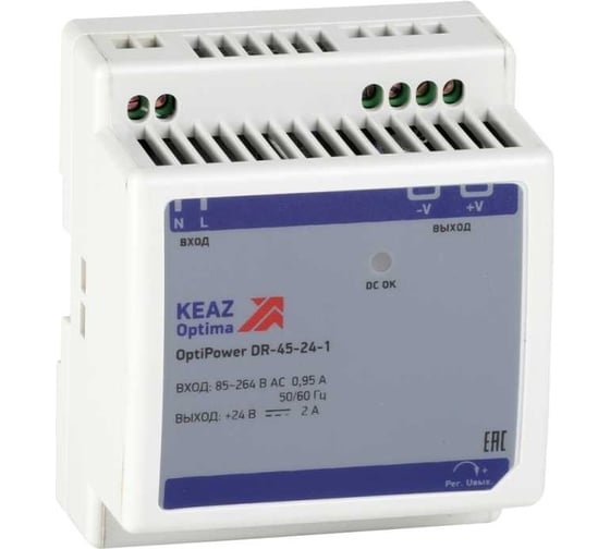 Изображение товара Блок питания КЭАЗ OptiPower DR-45-24-1 284545
