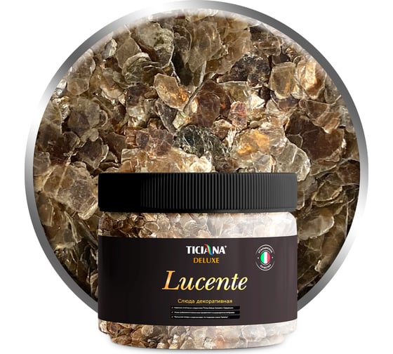 Изображение товара Декоративная добавка - слюда Ticiana DeLuxe Lucente небесно-золотой, 0.1 кг 4300003691