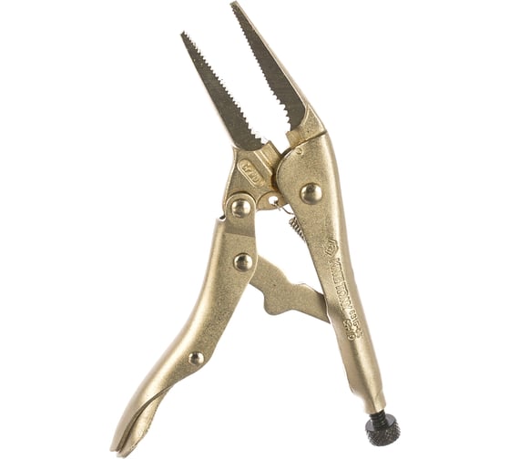 Изображение товара Тонконосый зажим с фиксатором 160мм KING TONY 6315-06