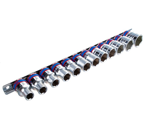 Изображение товара Набор шестигранных торцевых головок 1/2", 10-24мм, 12шт KING TONY 4312MR8