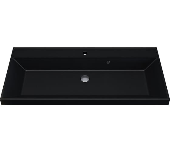 Изображение товара Раковина кварцевая для ванной uperwood Classic Quartz_100 см, черная матовая, космос  293020635