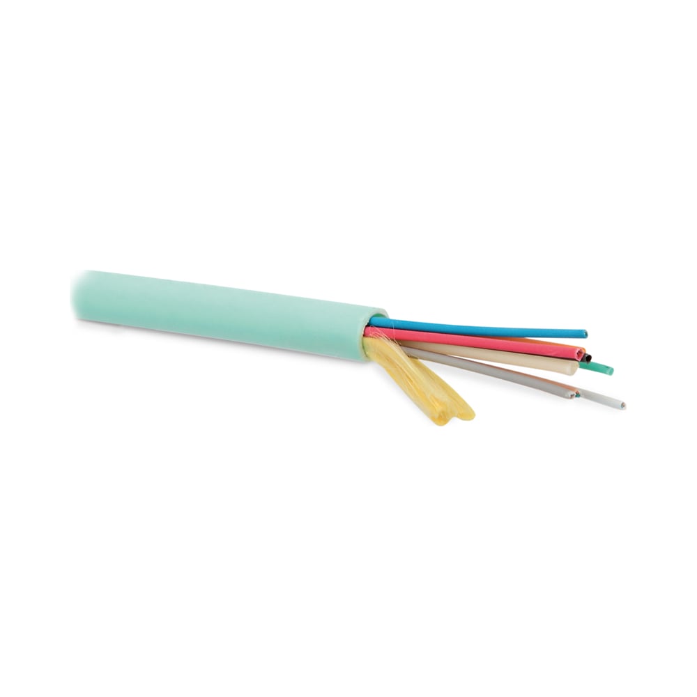 Многомодовый волоконно-оптический кабель для внутренней прокладки для патч-кордов и кабельных сборок Hyperline, цвет голубой