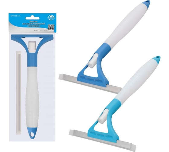 Изображение товара Водосгон для гладких поверхностей с контейнером МУЛЬТИДОМ 31x26 см., объем контейнера 170 мл., 2 цвета VL58-311