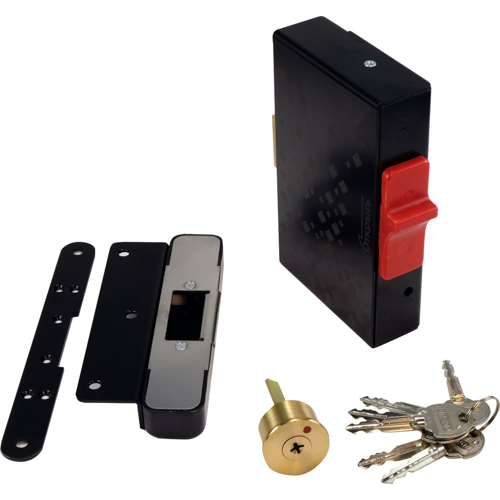 Изображение товара Электромеханический накладной замок PROMIX для запирания распашных дверей и калиток Promix-SM215.10 black