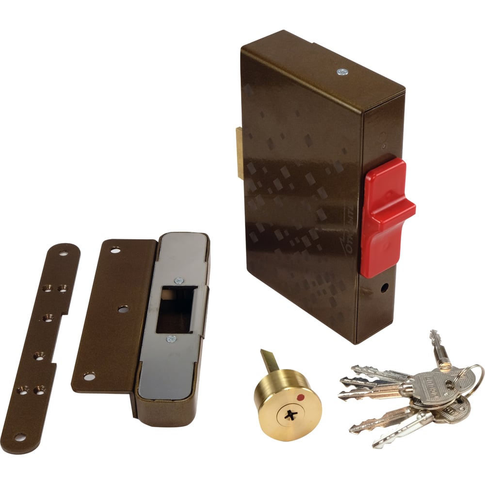 Изображение товара Электромеханический накладной замок PROMIX для запирания распашных дверей и калиток Promix-SM215.10 brown