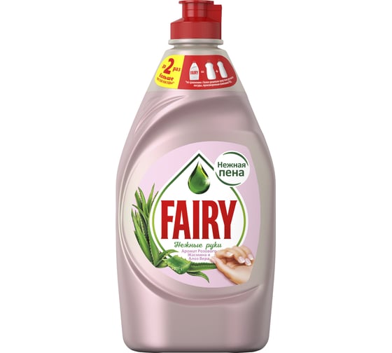 Изображение товара Средство для мытья посуды FAIRY Нежные руки Розовый Жасмин и Алоэ Вера 450 мл 0001009565