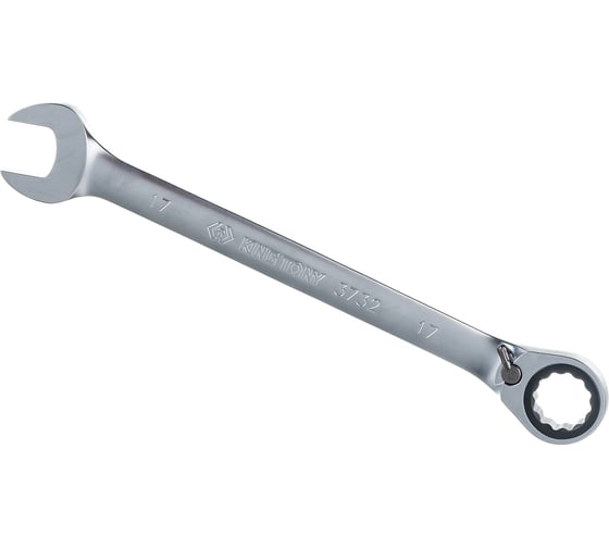 Изображение товара Трещоточный комбинированный ключ с флажковым переключением 17мм KING TONY 373217M
