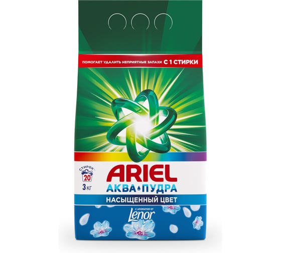 Изображение товара Стиральный порошок автомат ARIEL Ленор эффект 3кг 5413149601413 0001220312