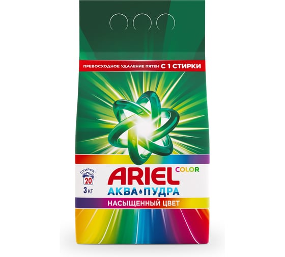 Изображение товара Стиральный порошок автомат ARIEL Color 3кг 5413149333437 0001220396