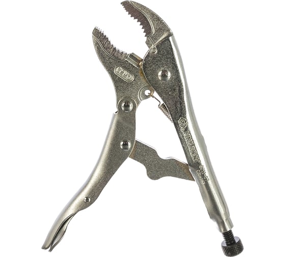 Изображение товара Зажим с фиксатором и закругленными губками 180мм KING TONY 6011-07R