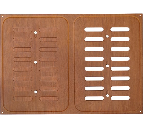 Изображение товара Решётка вентиляционная раздвижная 240x340 мм декор под дерево ВИШНЯ Трибатрон 87375