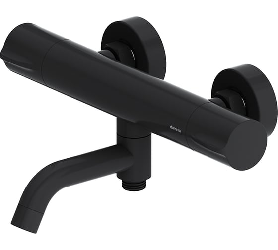 Изображение товара Термостатический смеситель для ванной - душа Damixa Scandinavian Pure чёрный 363000300