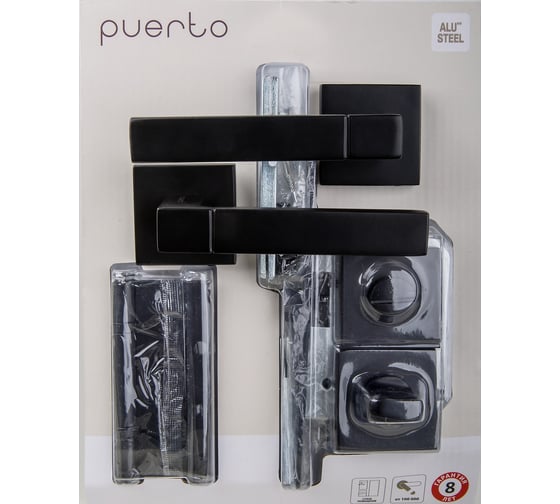Изображение товара Комплект дверной фурнитуры PUERTO SET 521-03 2070PL 2S Black