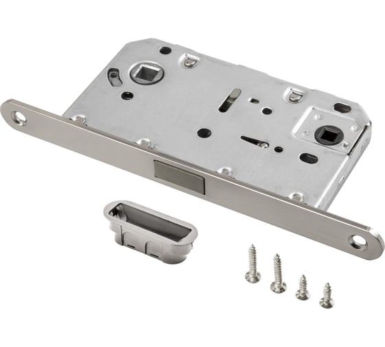 Изображение товара Сантехническая магнитная защелка с пластиковой ответной планкой PUERTO никель матовый B2B LBM 5096 pl SN