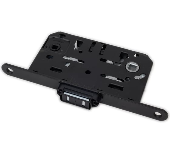 Изображение товара Сантехническая магнитная защелка с пластиковой ответной планкой PUERTO черный B2B LBM 5096 pl Black