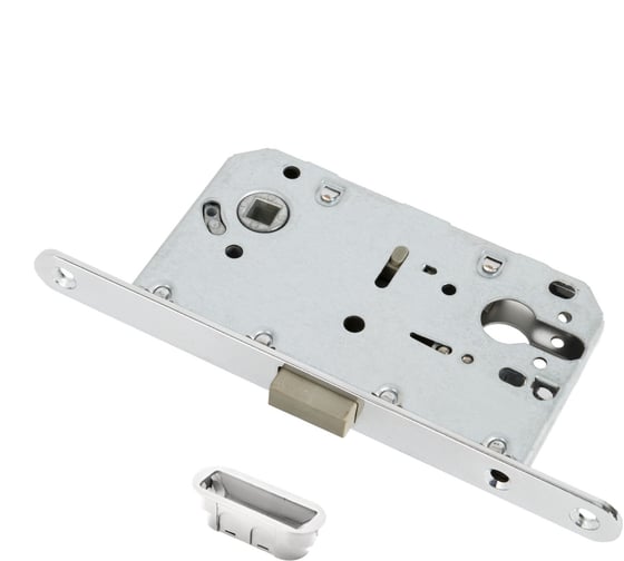 Изображение товара Магнитный замок под цилиндр PUERTO с пластиковой ответной планкой, никель матовый B2B LBM 5085 pl SN