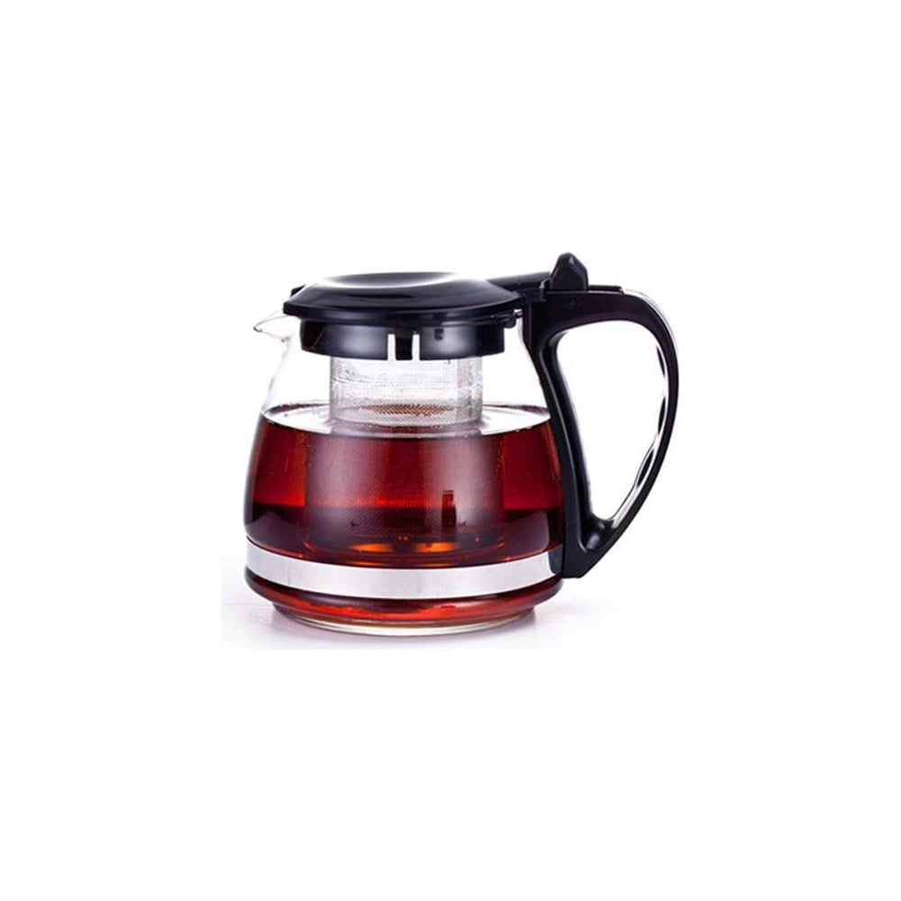Заварочный чайник EUROHOUSE, цвет прозрачный/черный