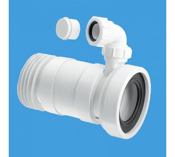 Изображение товара Гофра для унитаза McAlpine с отводом, 1м. MRWC-F33RD