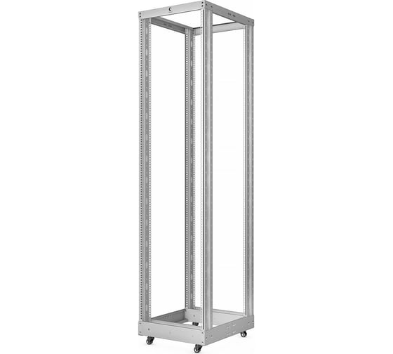 Изображение товара Открытая двухрамная усиленная стойка Cabeus 19", 42U, цвет серый RA-42U