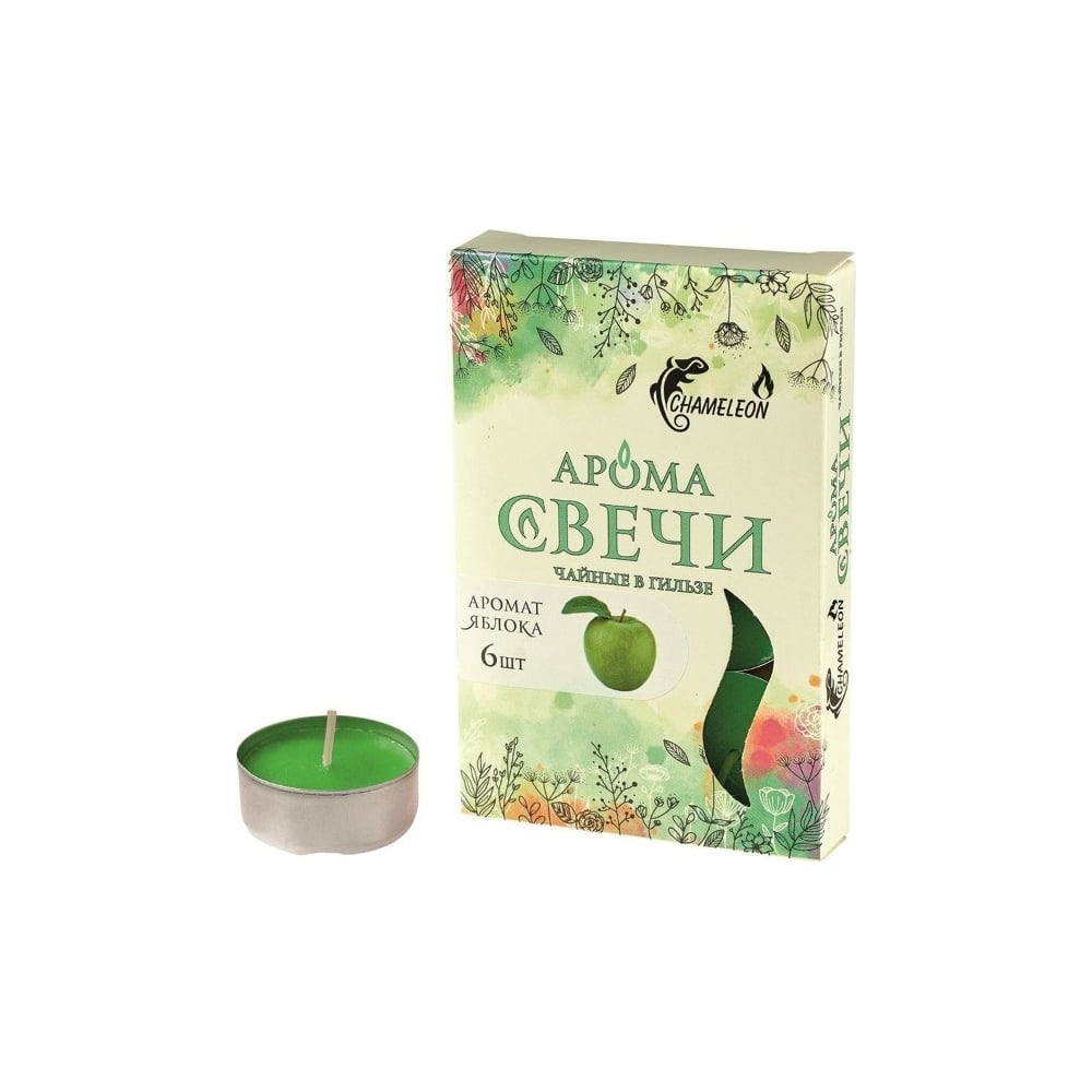 Ароматизированные чайные свечи EUROHOUSE, цвет зеленый