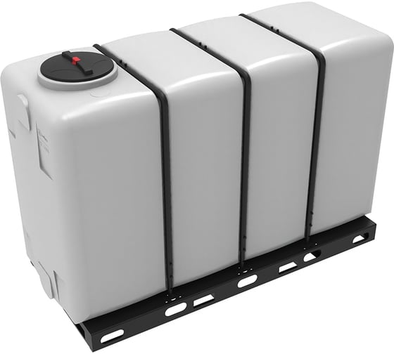 Изображение товара Емкость Экопром KR 4000л, белая, в обрешетке New, полный слив, 1840x1139x2670 мм 121203.4000.000.005