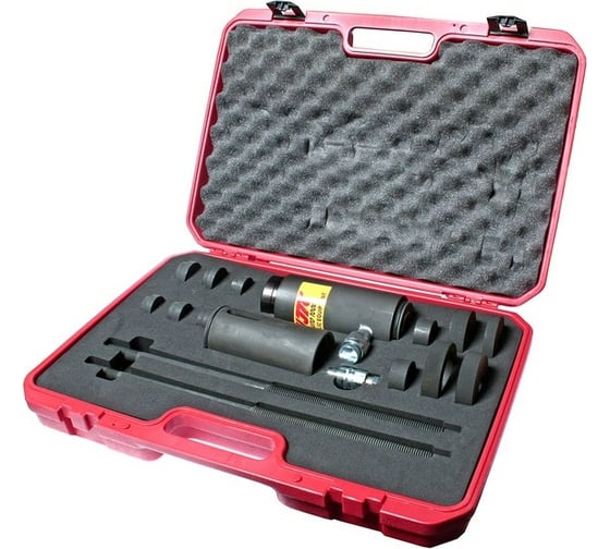 Изображение товара Набор для снятия и установки сайлентблоков и втулок грузовых автомобилей JTC с гидравлическим приводом, максимальное усилие 17т; рабочее 10т JTC-4115