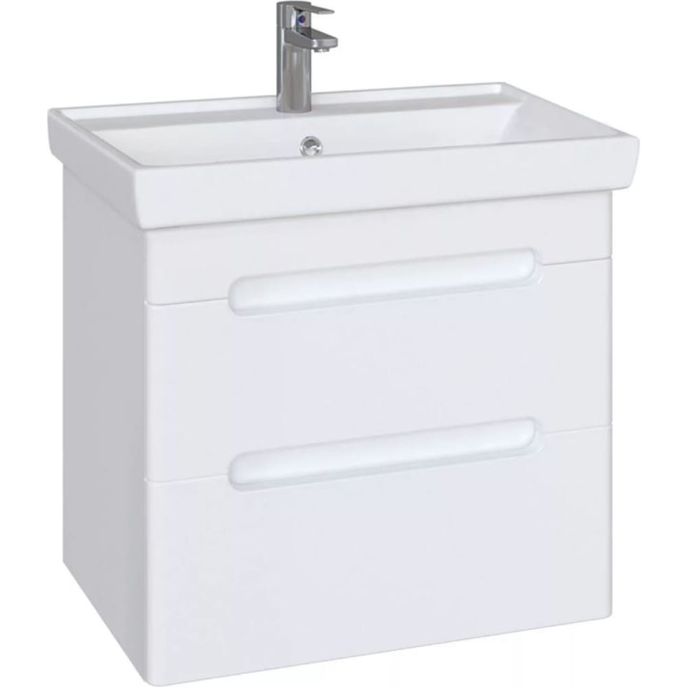 Подвесная тумба для ванной комнаты Sanstar, цвет белый 171.1-1.4.1. Адель 60 - фото 1