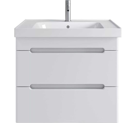 Изображение товара Подвесная тумба для ванной комнаты Sanstar адель 70 с раковиной грейс 70 (комплект) белая 172.1-1.4.1.КГРЕ