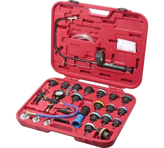 Изображение товара Многофункциональный набор для тестирования давления в радиаторе JTC 27 предметов JTC-4842A