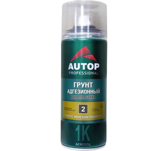 Изображение товара Грунт адгезионный для пластика AUTOP Professional №2, прозрачный, аэрозоль 520 мл ATP-A07271