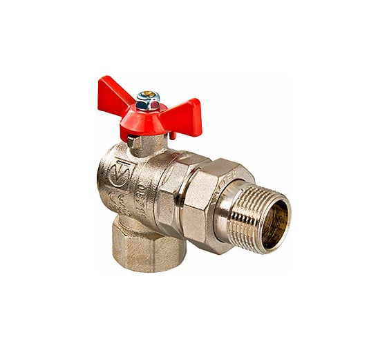 Изображение товара Угловой шаровой кран с накидной гайкой 3/4" Valtec VT.228.N.05 36924