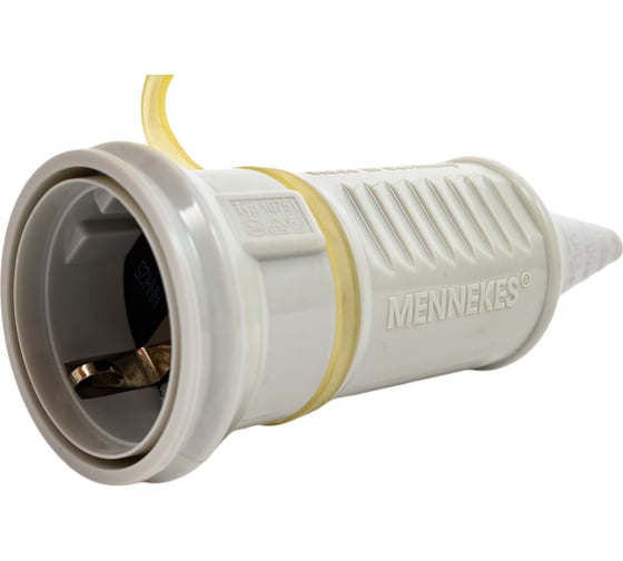 Изображение товара Кабельная розетка Mennekes 16A2п+з 220B серая SCHUKО 10751