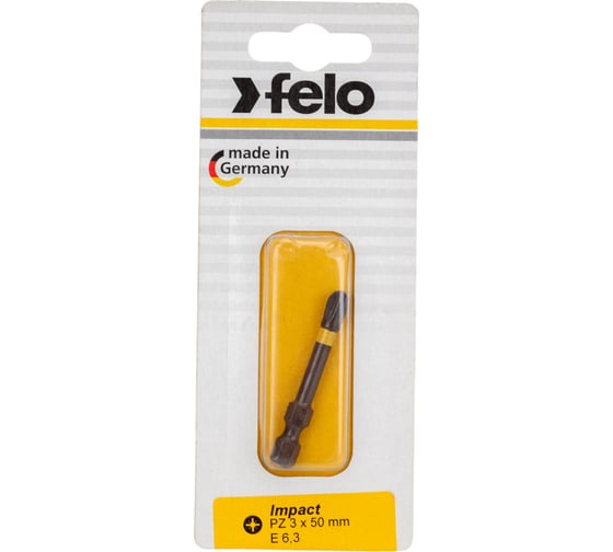 Изображение товара Бита крестовая ударная Impact PZ 3, 50 мм на блистере Felo 03103541
