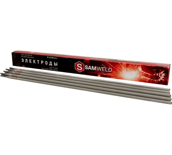 Изображение товара Электроды SAMGRUPP 3.2 мм рутиловые E6013 (МР-3) НАКС 1 кг  SAMC-096232100