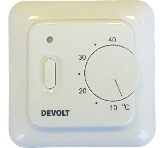 Изображение товара Терморегулятор Devolt TR-16m, 3.6 кВт, 16 А, бежевый DEVOLTTR16MB