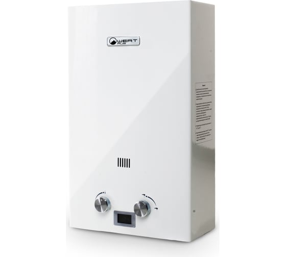 Изображение товара Газовый проточный водонагреватель WERTRUS 12E WHITE W1410