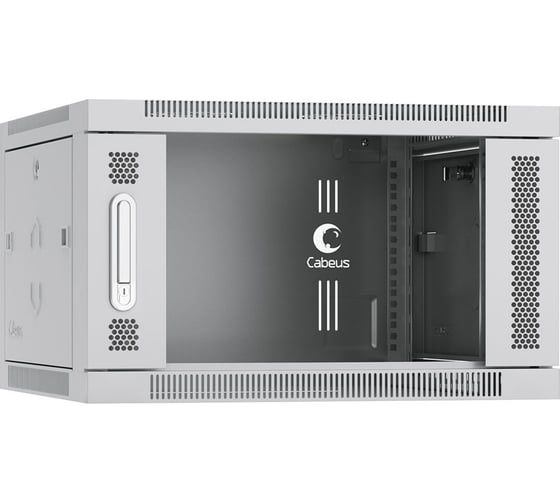 Изображение товара Телекоммуникационный настенный шкаф Cabeus 19" 6U цвет серый SH-05F-6U60/45