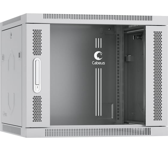 Изображение товара Телекоммуникационный настенный шкаф Cabeus 19" 9U цвет серый SH-05F-9U60/35