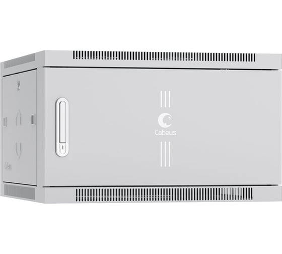 Изображение товара Телекоммуникационный настенный шкаф Cabeus 19" 6U цвет серый SH-05F-6U60/45m