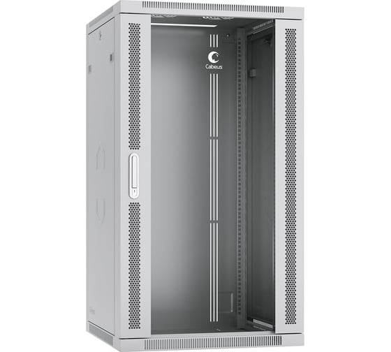 Изображение товара Телекоммуникационный настенный разобранный шкаф Cabeus 19" 22U цвет серый SH-05F-22U60/45-R