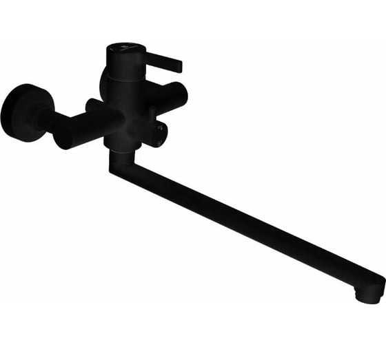 Изображение товара Смеситель для ванны Gota Rocio с длинным изливом, черный Black&White DW0202-Z11 1/10 016094-GOTA