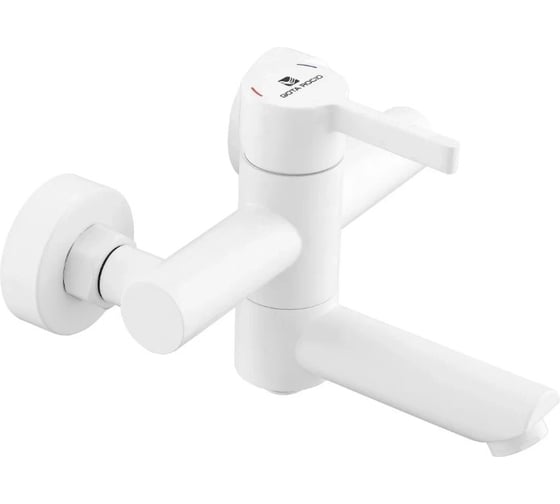 Изображение товара Смеситель для ванны Gota Rocio короткий нос белый Black&White 016091 DW0203-Z13 016091-GOTA