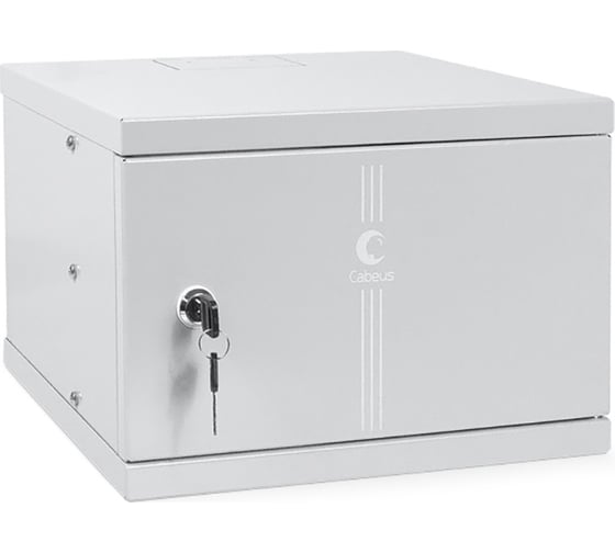 Изображение товара Телекоммуникационный настенный шкаф Cabeus 10" 4U дверь металл WSC-4Um