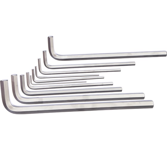 Изображение товара Набор Г-образных шестигранников 3-17мм, 10шт KING TONY 20210MR