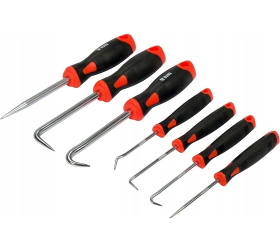 Изображение товара Набор крючков YATO с ручкой, 7 предметов YT-08425