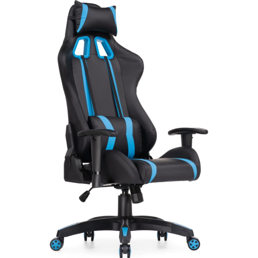 Купить Компьютерное кресло Woodville, Blok light blue / black, пластик, экокожа