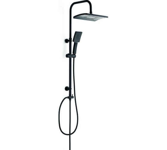 Изображение товара Душевая стойка с тропическим душем OSGARD GRUNAN BLACK  черный матовый 10030 940000001180