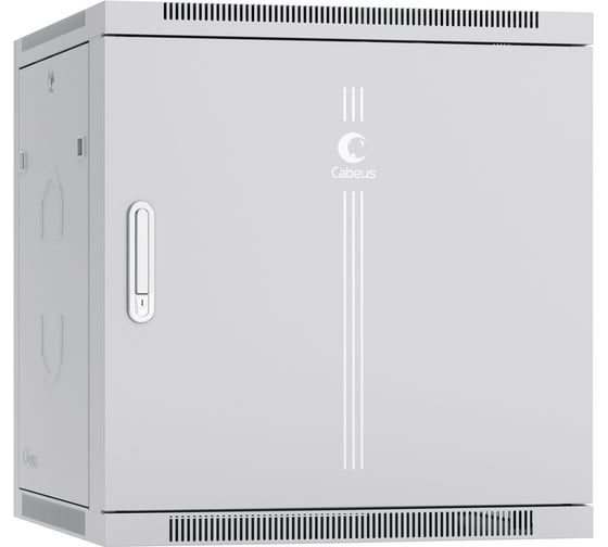 Изображение товара Телекоммуникационный настенный разобранный шкаф Cabeus 19" 12U цвет серый SH-05F-12U60/45m-R