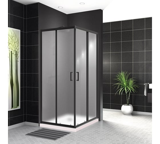 Изображение товара Душевой уголок BelBagno UNO-195-A-2-90-P-NERO